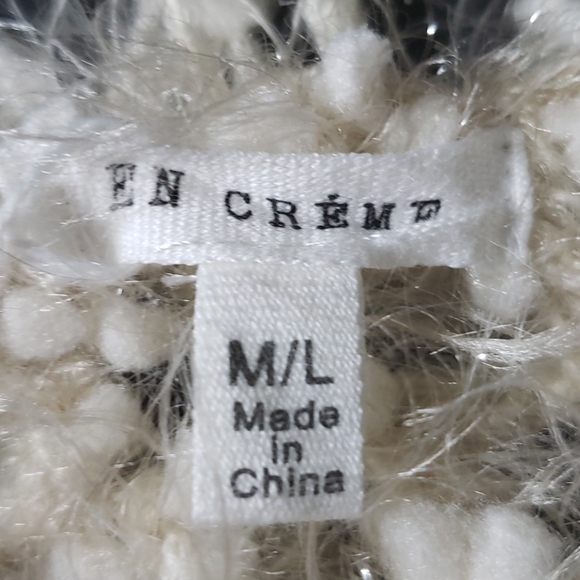 En Creme Fuzzy Cardigan - Medium - Picture 8 of 8